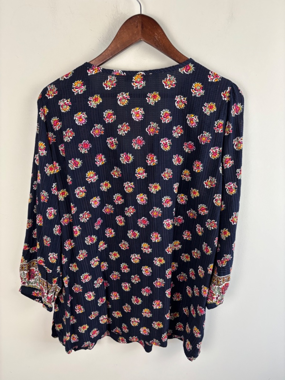 Loft Plus FLoral Boho Blouse NWT Size 16 - Picture 4 of 4
